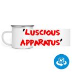 Кружка металлическая белая (круговая запечатка)