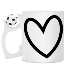 Кружка с футбольным мячиком