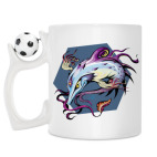 Кружка с футбольным мячиком