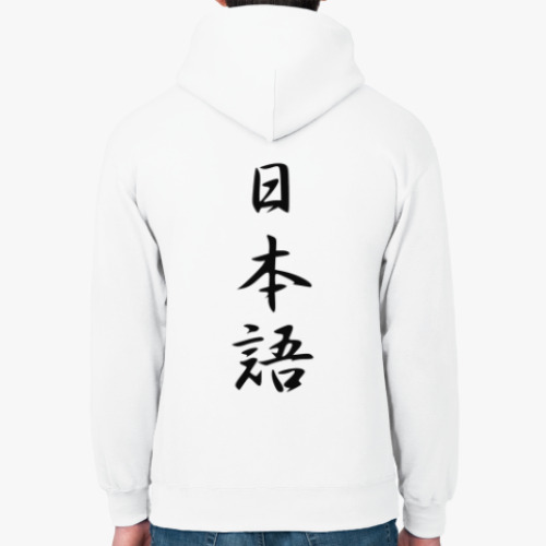 Толстовка худи с принтом Иероглифы