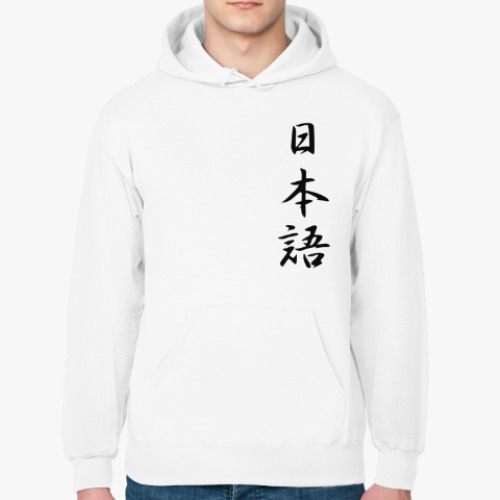 Толстовка худи с принтом Иероглифы