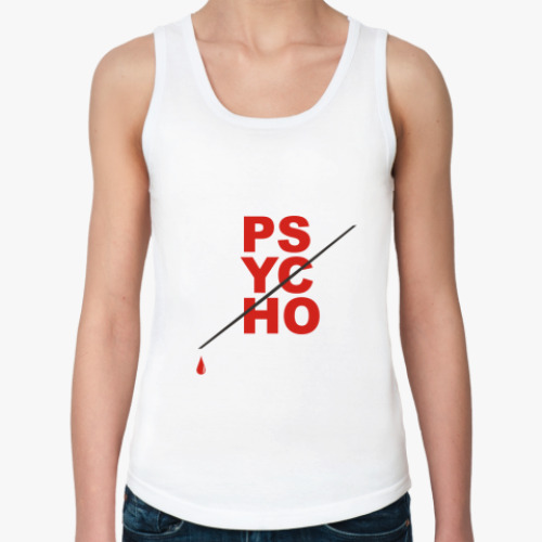 Женская майка с принтом  Psycho