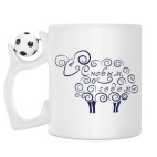 Кружка с футбольным мячиком