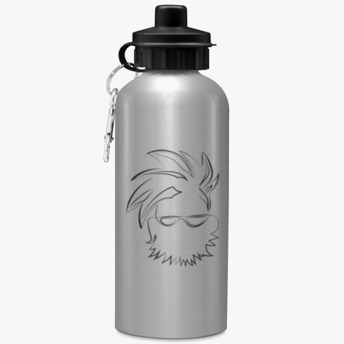 Бутылка с карабином (500 мл) хипстер рок