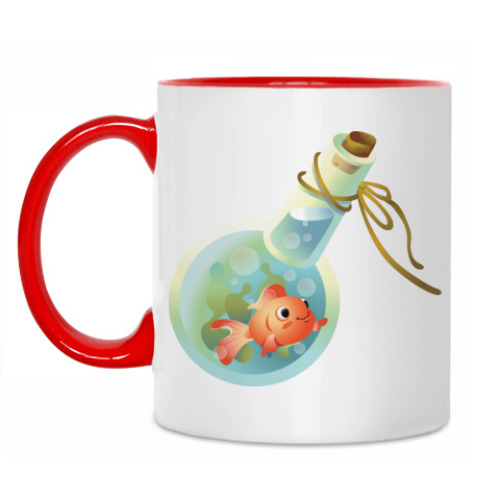 Кружка с принтом Живое послание