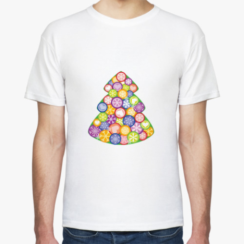 Футболка с принтом Елка