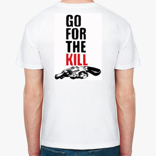 Футболка с принтом  футболка Пистолет