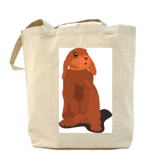 Сумка шоппер с принтом Шоколадная зая