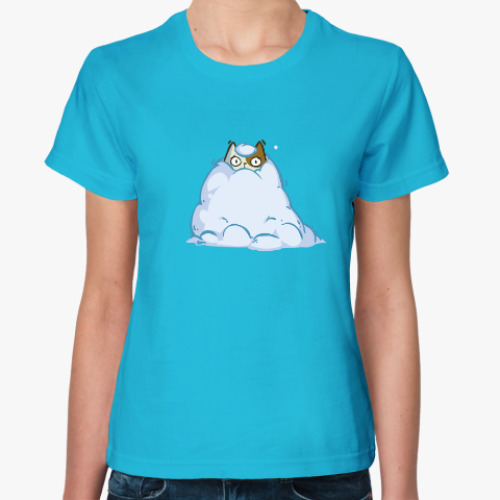 Женская футболка Снегокот — Пятничный Котик №40