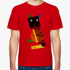 Классическая футболка Кот и супрематизм