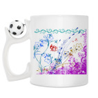 Кружка с футбольным мячиком