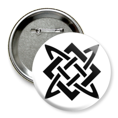 Значок 75мм с принтом Звезда Руси (Сварогов Квадрат)