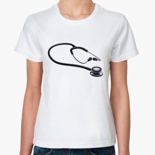 Классическая футболка стетоскоп
