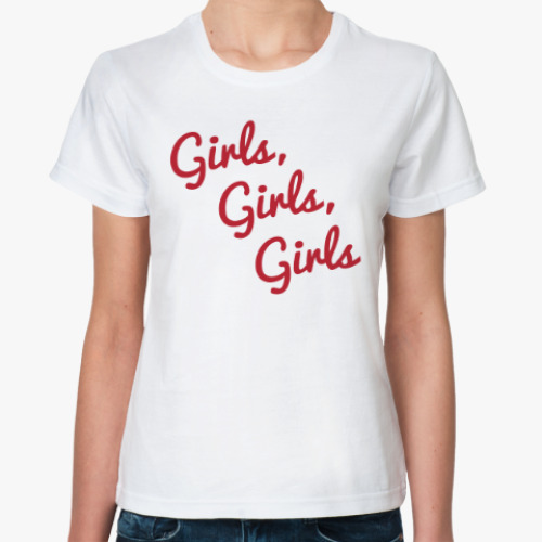 Классическая футболка Girls Girls Girls / Mötley Crüe