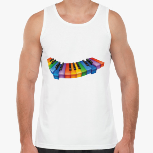 Майка с принтом Клавиши