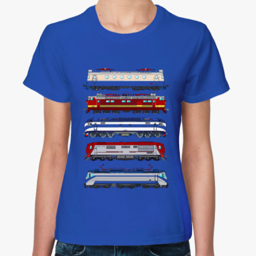 Женская футболка Железная дорога