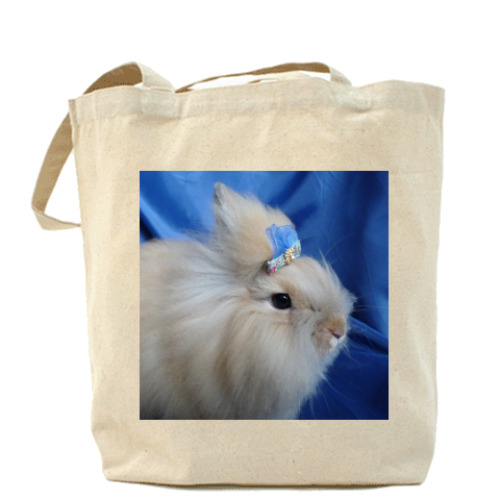 Сумка шоппер с принтом Russian angora rabbit