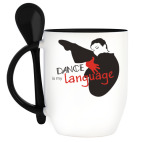 Кружка с ложкой