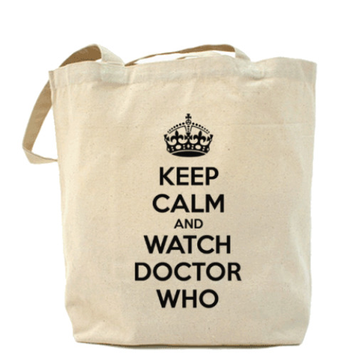 Сумка шоппер KEEP CALM and WATCH DOCTOR WHO