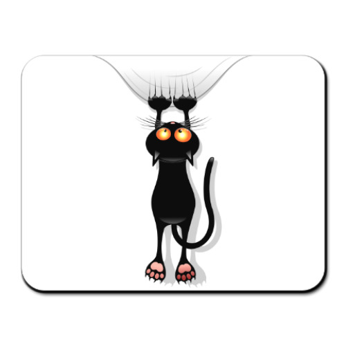 Коврик для мыши Черная кошка