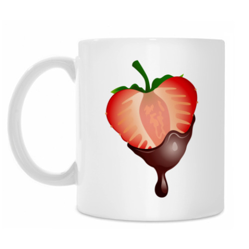 Кружка с принтом Клубничка