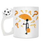 Кружка с футбольным мячиком