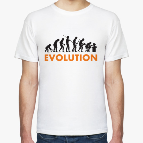 Футболка с принтом Evolution