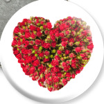 Сердце из роз