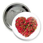 Сердце из роз