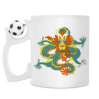 Кружка с футбольным мячиком