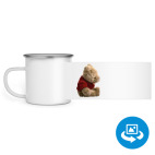 Кружка металлическая белая (круговая запечатка)