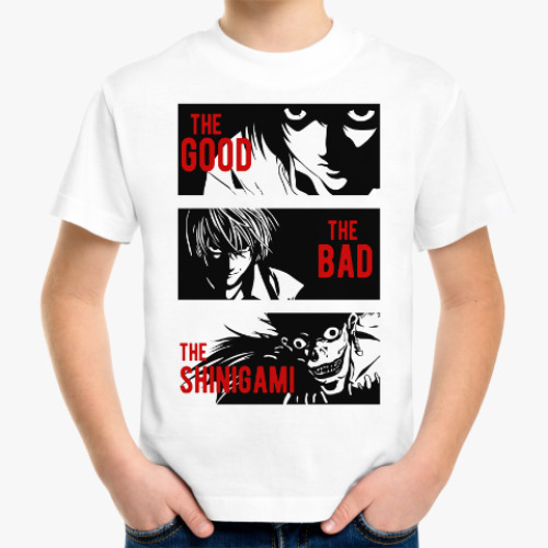 Детская футболка с принтом Тетрадь смерти