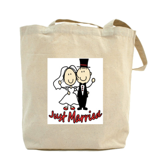 Сумка шоппер с принтом JM