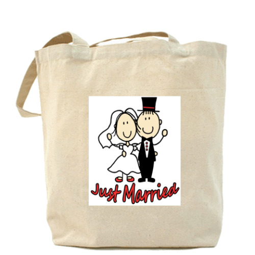 Сумка шоппер с принтом JM