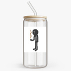 Банка с бамбуковой крышкой