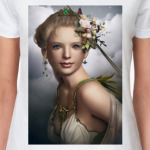 Женская футболка, белая