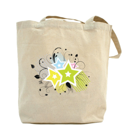 Сумка шоппер с принтом  Позитив