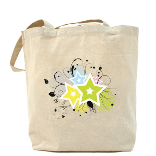 Сумка шоппер с принтом  Позитив