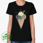 Женская футболка органик