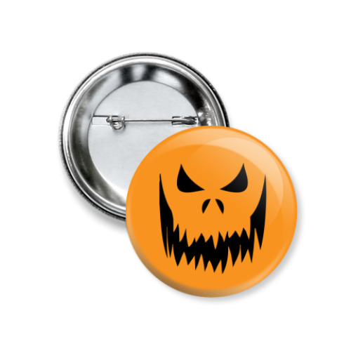 Значок 37мм с принтом Тыква