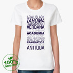 Женская футболка органик