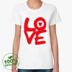 Женская футболка органик