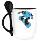 Кружка с ложкой