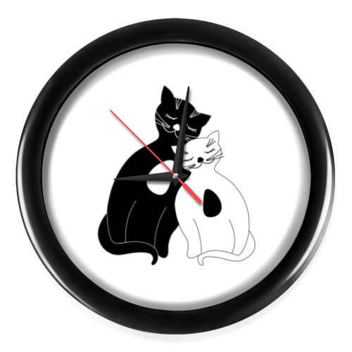 Настенные часы с принтом вместе навсегда