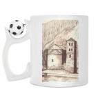 Кружка с футбольным мячиком