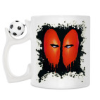 Кружка с футбольным мячиком