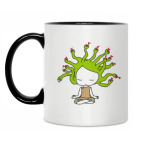 Двухцветная кружка Маленькая Горгона