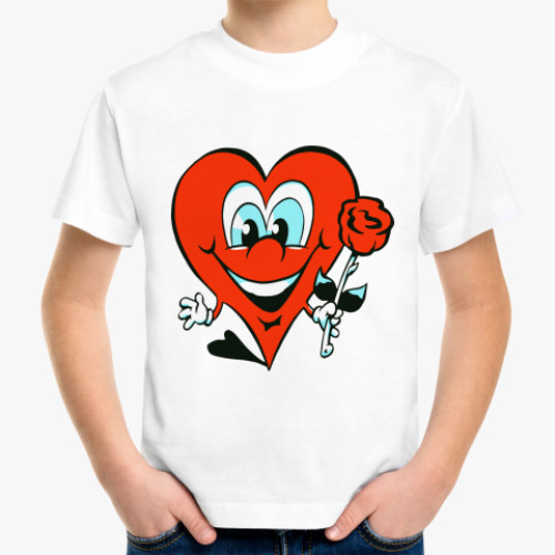 Детская футболка сердце