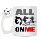 Кружка с футбольным мячиком