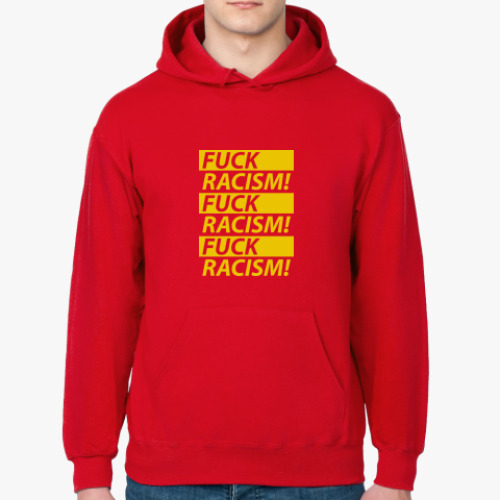 Толстовка худи с принтом Racism